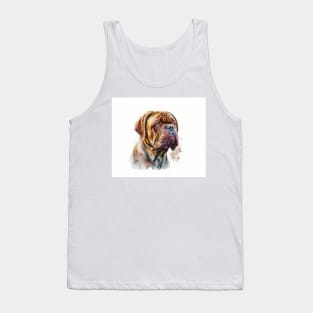 French Mastiff Watercolour Tank Top